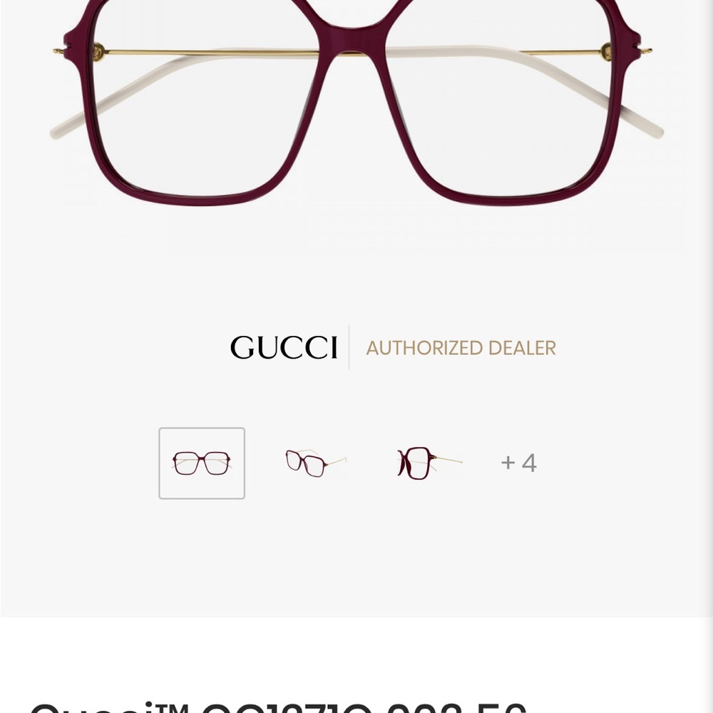 Gucci Women's Burgundy Glasses